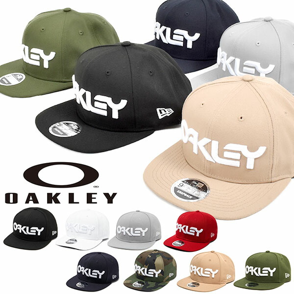 ロゴキャップOAKLEY×NEWERAオークリーメンズMARKIINOVELTYSNAPBACKニューエラコラボ帽子CAP帽子スナップバックストリートスケートボードアウトドア得割27