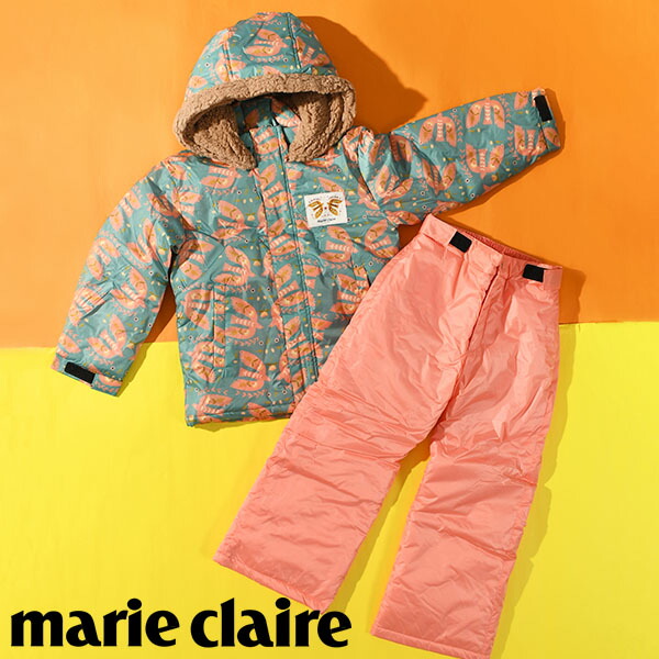 スキーウェア 女の子 上下 marie claire ブラウン 120cm スキーウェア 女の子 上下 marie claire ブラウン 120cm