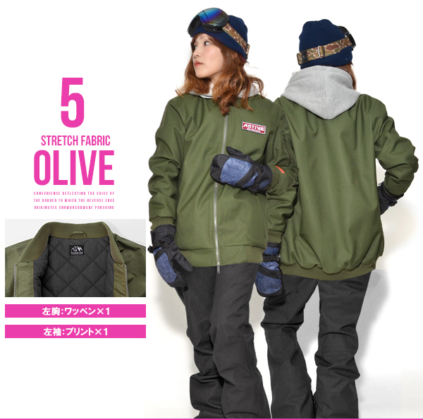 Snowboard Ma1 Jacket Ma 1 ワッペン スノーボードウェア スノボウエア