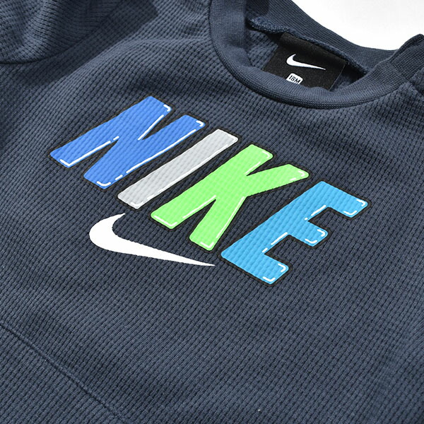 ナイキ 本日限定 ワッフル ロンパース ベビー Nike Block Waffle Coverall ブロック カバーオール 子供服 ベビー服 かわいい 66i486 おしゃれ 出産祝い 長袖 ロゴ 股開き
