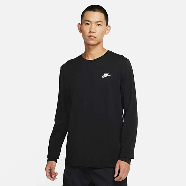 税込 送料無料 ナイキ メンズ レディース 長袖 Tシャツ Nike クラブ ロングスリーブ トップ ロンt スポーツウェア カジュアル ブラック 黒 Ar5194 22春新作