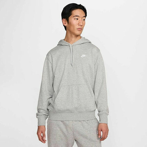 送料無料 スウェット パーカー ナイキ NIKE メンズ レディース クラブ フレンチテリー プルオーバー フーディ フード トレーナー ジャケット 長袖 スエット スポーツウェア グレー 灰 FN3867