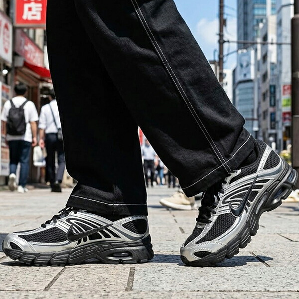 2026秋新作 送料無料 ナイキ スニーカー メンズ レディース NIKE エア マックス モト 2K レトロ ナイキ シューズ 靴 AIR MAX MOTO ブラック シルバー hq2056｜スノボー＆アウトドアのエレスポ２ 11,470円