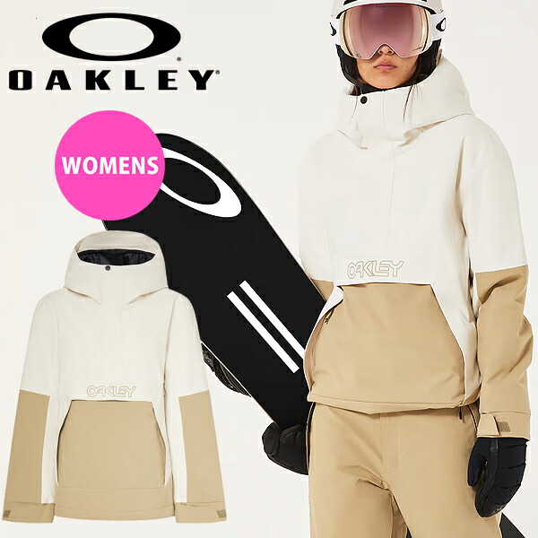 40%off 送料無料 スノーボードウェア レディース ジャケット オークリー OAKLEY アノラック スノーボード スキー スノボ スノー ウエア FOA500471-BCL 2025-2026冬新作 13,528円