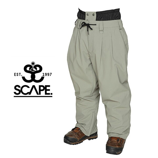35%off ラス1 Lサイズ のみ 送料無料 スノーボードウェア SCAPE エスケープ カーキ WORK PANTS メンズ パンツ トラック スノボ スノーボード スノーウェア ボトムス 71123333|スノボー&アウトドアのエレスポ2