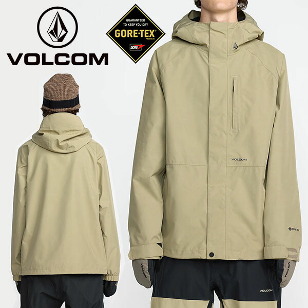 送料無料 スノーボードウェア VOLCOM ボルコム DUA GORE-TEX JACKET ゴアテックス MOSS GREEN メンズ ジャケット スノボ スノーボード スノーボードウエア SNOWBOARD WEAR 2025-2026冬新作 25-26 25/26 25%off