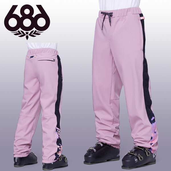半額以上 60%off 送料無料 スノーボードウェア 686 SIX EIGHT SIX シックスエイトシックス パープル系 WATERPROOF TRACK PANT メンズ パンツ スノボ スノーボード スノーウェア M2WCST05|スノボー&アウトドアのエレスポ2
