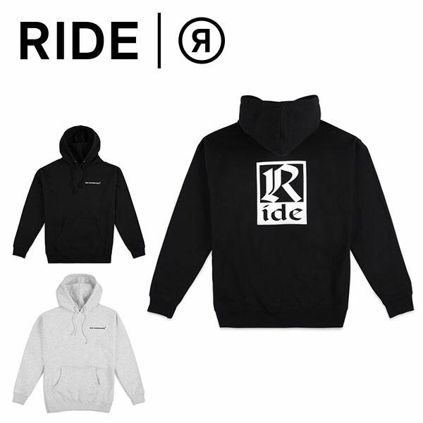 楽天市場】送料無料 パーカー RIDE ライド OLD ENGLISH HOODY フード