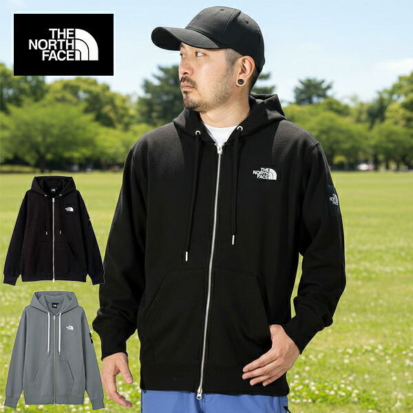 送料無料 ノースフェイス 裏毛 スウェット パーカー メンズ レディース THE NORTH FACE Square Logo FullZip スクエアロゴ フルジップ フーディー ジップアップ NT12335 2026春夏新色|スノボー&アウトドアのエレスポ2