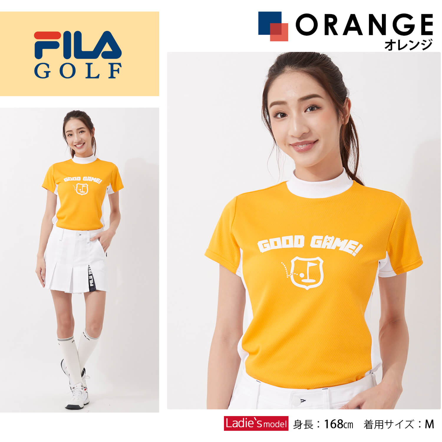 4周年記念イベントが Fila Golf フィラゴルフ ゴルフウェア 半袖 Tシャツ レディース モックネックシャツ 吸汗速乾 Uvカット 接触冷感 遮熱 ブランドロゴ 配色切替 トップス ブランド S M L Ll 大きいサイズ スポーツウェア トレーニングウェア カジュアル おしゃれ