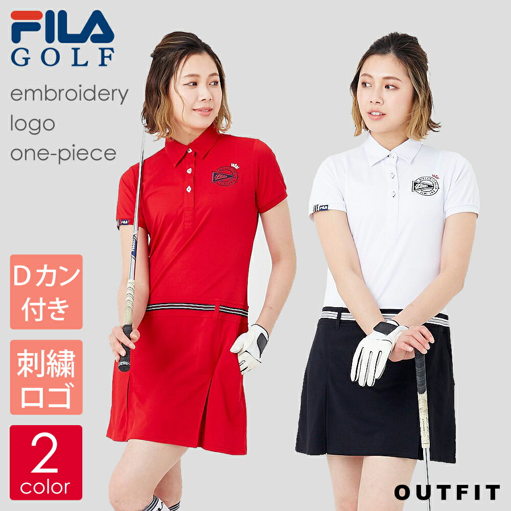 ゴルフウェア 半袖 ワンピース レディース Fila Golf フィラゴルフ プリーツスカート 可愛い おしゃれ ブランド 春 大きいサイズ スポーツ トレーニング ギフト Outfit Arganita Tn