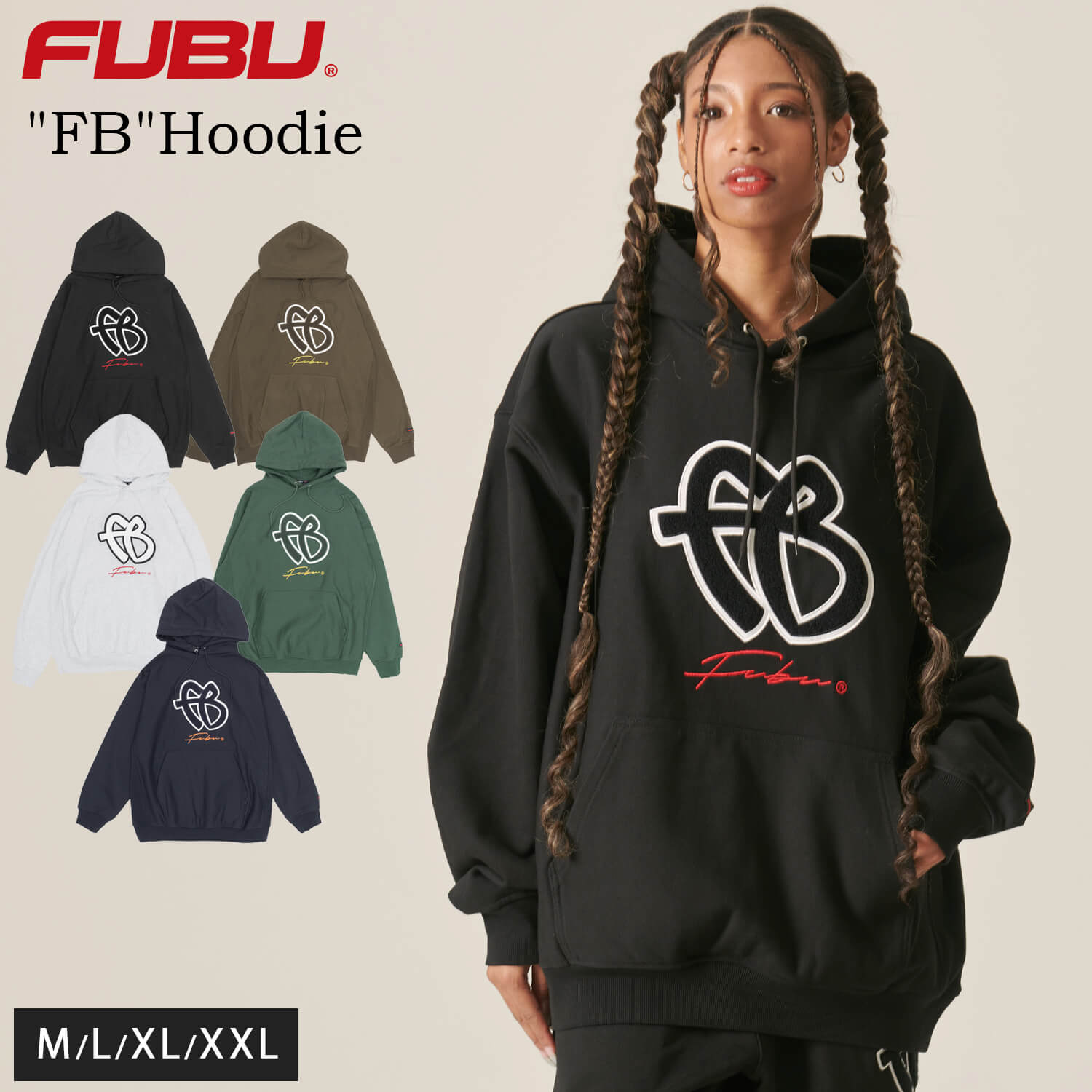 FUBU フブ パーカー メンズ レディース 長袖 スウェット