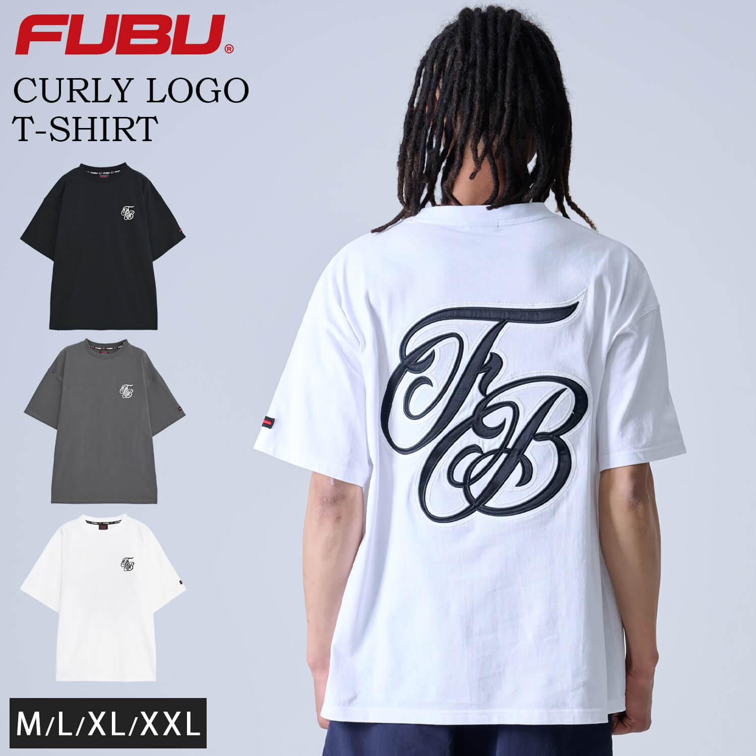 FUBU フブ Tシャツ トップス 半袖 メンズ ブランド ロゴ クルーネック コットン 綿100 ワッペン 刺繍 オーバーサイズ ティーシャツ アメカジ ユニセックス 男女兼用 ストリート系 ヒップホップ hiphop B系 レディース XL XXL 2025ss karlas