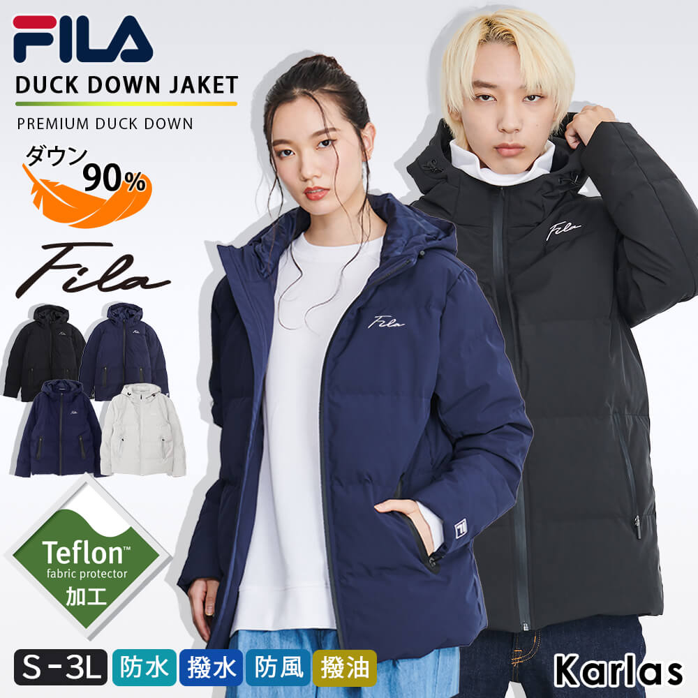 FILA/フィラ】ワンポイントロゴ刺繍 配色切替 アルミコーティング 中綿ジャケット - organicfarmermag.com