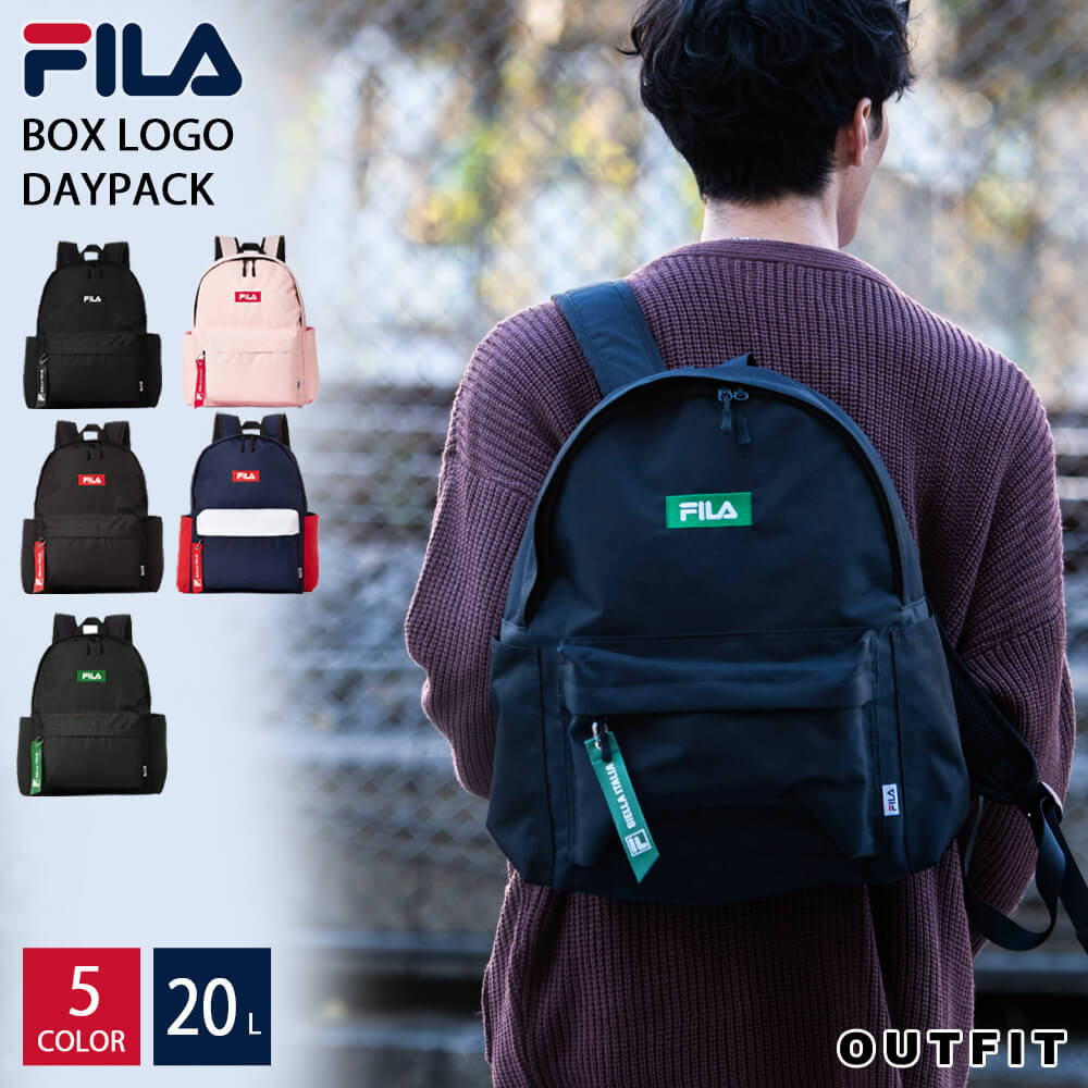 【楽天市場】FILA フィラ リュック ボックスロゴ 大容量 A4 19L ...