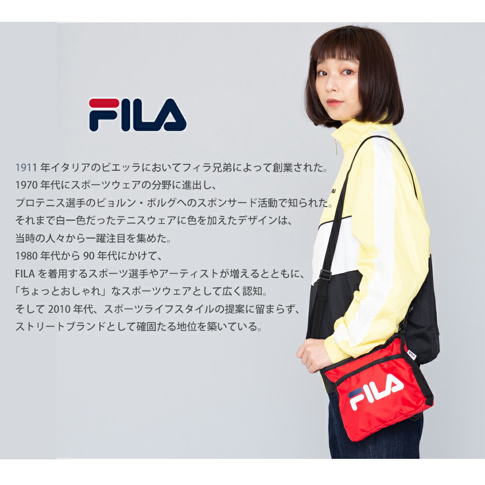 最新人気 Fila フィラ サコッシュ メンズ ショルダーバッグ レディース スポーツブランド 斜めがけ 軽い 小さめ かわいい おしゃれ 人気 バック ポーチ セカンドバッグ バッグインバッグ ミニショルダー 斜めがけバッグ 中学生 高校生 ギフト プレゼント Outfit