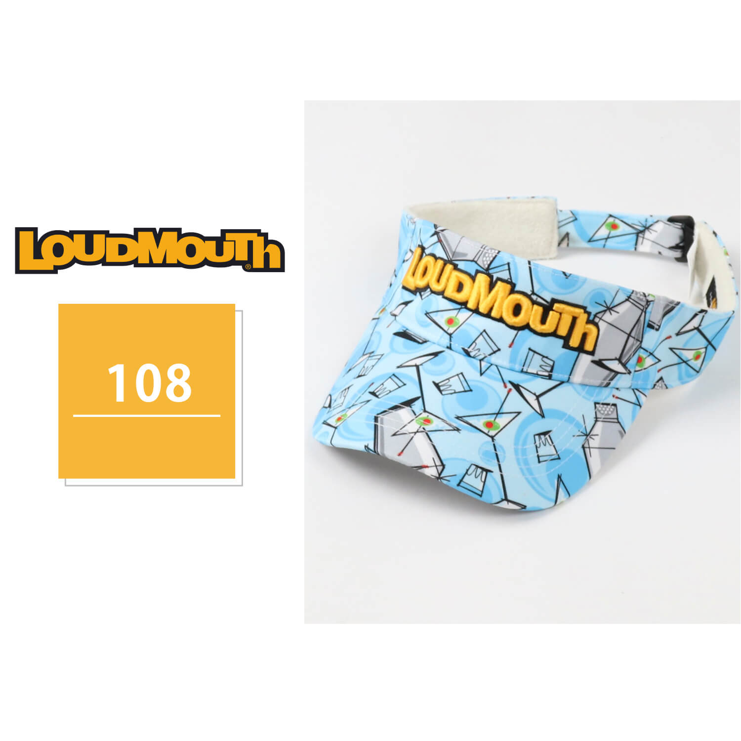 Loudmouth ラウドマウス ゴルフ小物 日よけ フリーサイズ ゴルフウェア 総柄 レディース メンズ サンバイザー バイザー Loudmouth ラウドマウス ゴルフ小物 日よけ フリーサイズ ゴルフウェア 総柄 レディース メンズ サンバイザー バイザー
