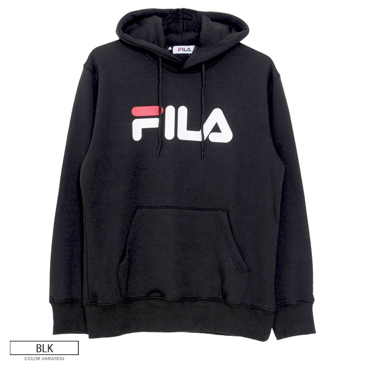 Fila フィラ デカロゴ プリントプルパーカー レディース メンズ ビッグ Big パーカー カジュアル サイズ お揃い カップル ユニセックス ウィンドブレーカー ホワイト グレー ネイビー ブラック M L プレゼント Outfit ギフト 中学生 高校生 とっておきし福袋