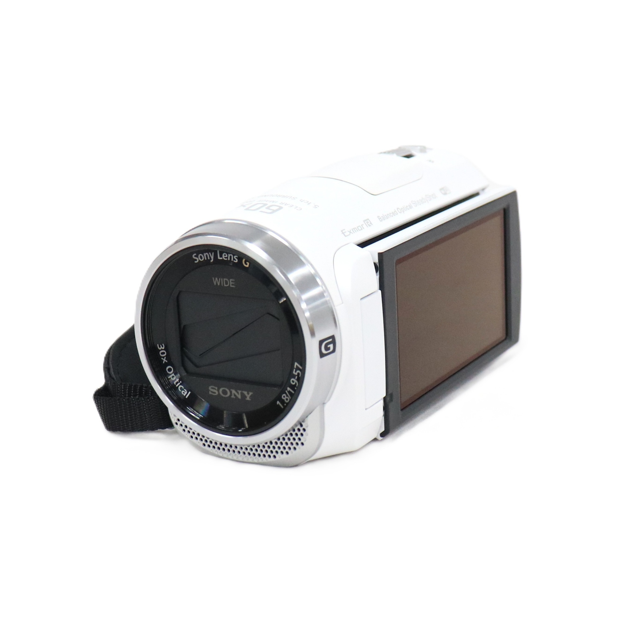 [中古] Sony デジタル固定ディスクテレビカメラリコーダー HDR-CX680 白いこと 乾電池嘱する hdr-cx680-w[好いたらしい(B)]