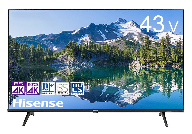 楽天市場】【送料無料】 Hisense ハイセンス 43V型 4K液晶テレビ 43U7N