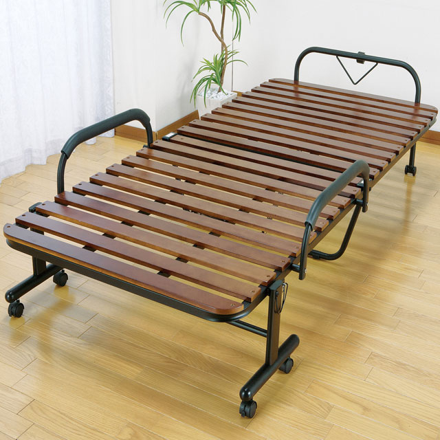 楽天市場】天然木すのこ折りたたみベッド 折りたたみベッド