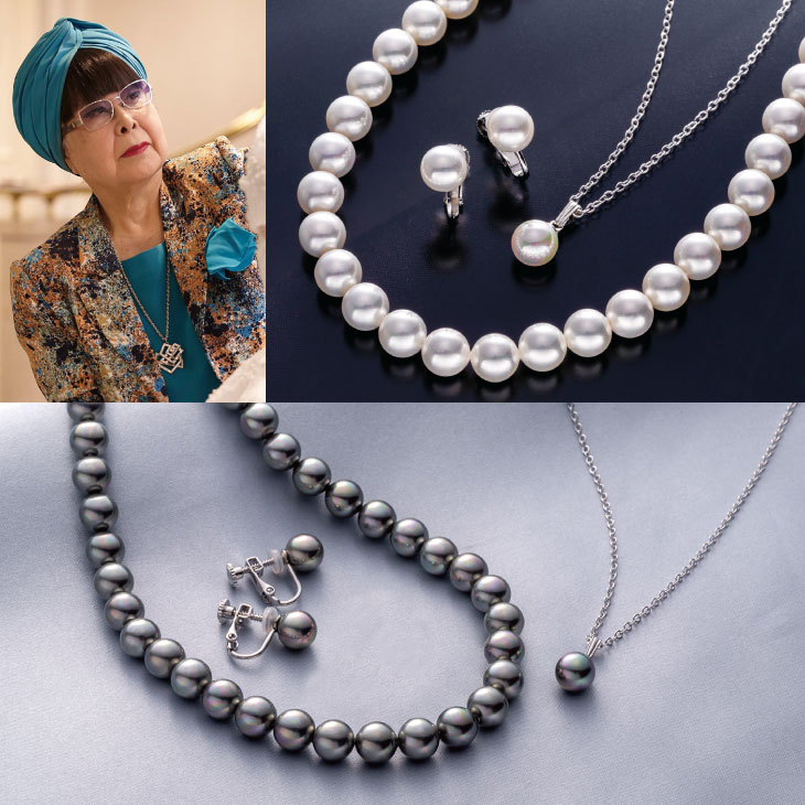 【美品】グレーパールネックレス&イヤリングセット 925金具 ドイツ×日本 c8d10c5053b0717659947117647b96