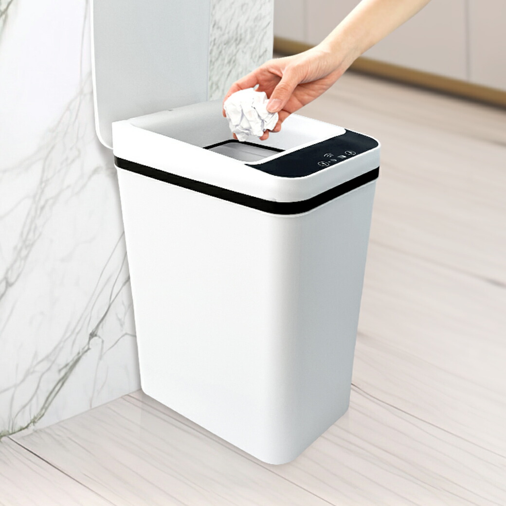 楽天市場】かざすだけで開く自動開閉ゴミ箱[ゴミ箱 12リットル