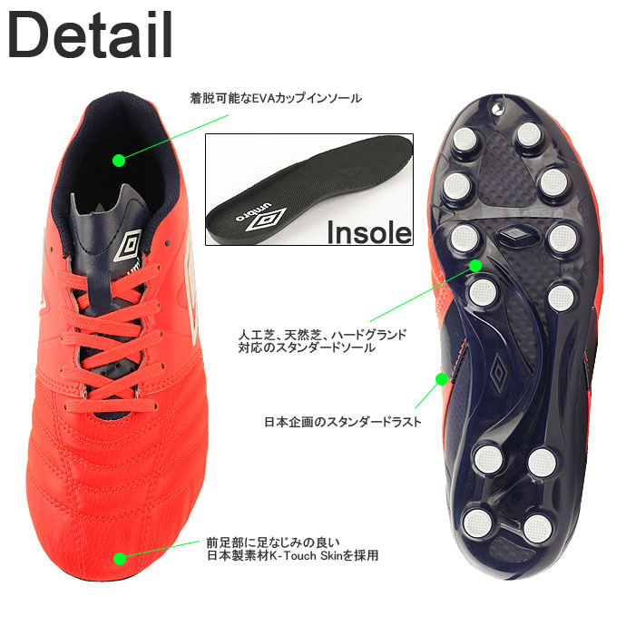 楽天市場 サッカースパイク アンブロ Umbro ジュニア キッズ Uu4lja01rd Uu4lja01wh アクセレイター Kts Jr 1909 スパイクシューズ 靴 フットボール 人工芝 ハードグランド サッカー シューズ スポーツショップ グラスホッパー