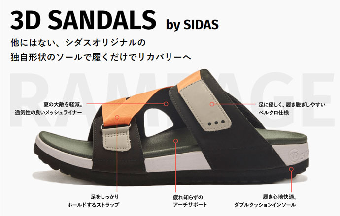 サンダル シダス SIDAS HOLIDAY メンズ ホリデー コンフォート サンダル シューズ 3D レディース ビーチサンダル 2022021  2207 フラット ストラップサンダル レディース靴