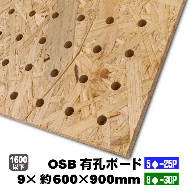 【楽天市場】OSB有孔ボード 9mm×908mm×1817mm (5φ-25P／8φ-30P/A品/ヨーロッパ産) 1枚 穴あきボード  パンチングボード DIY diy ペグボード 有孔 ボード : アウトレット建材屋 楽天市場店