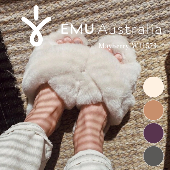 EMU Australia エミュー ファーサンダル メイベリー MAYBERRY W11573 ルームシューズ エミュ シープスキン サンダル ムートンサンダル レディース 靴 スリッパ EMU 【送料無料】 8,712円