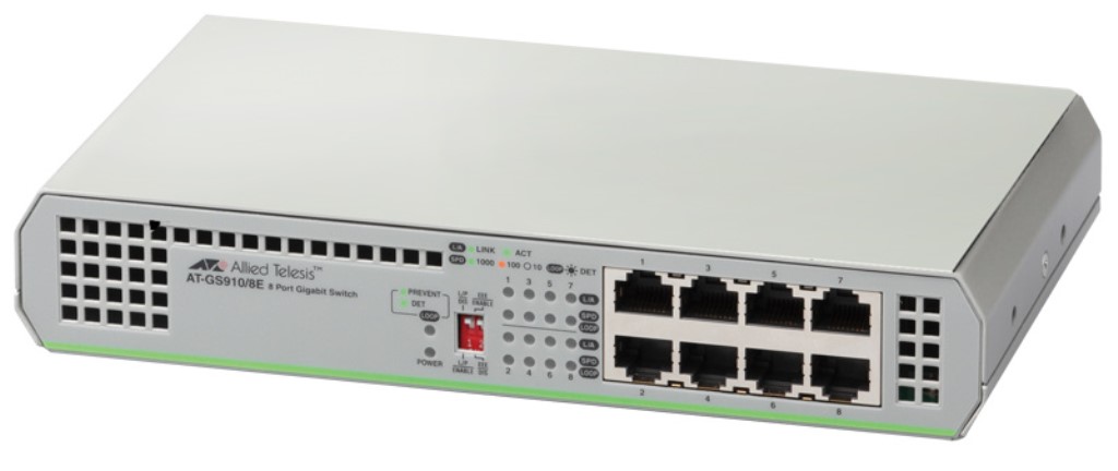 【新品/取寄品/代引不可】AT-GS910/8E-Z5[10/100/1000BASE-Tx8(外部電源)(デリバリースタンダード保守5年付)] 2330RZ5