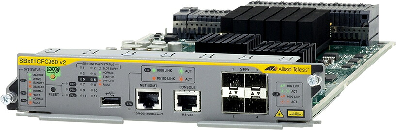 【新品/取寄品/代引不可】AT-SBx81CFC960 v2-N5アカデミック[SBx8100用 960Gbps版コントロールファブリックカード(デリバリースタンダード保守5年付)] 4614RN5｜ Ｏutlet Ｐlaza