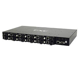 【新品/取寄品/代引不可】12スロット マイクロメディアコンバータ 1U ラックマウントシャーシ(AC電源ユニットx1、 FANユニットx2) LEX1012-15