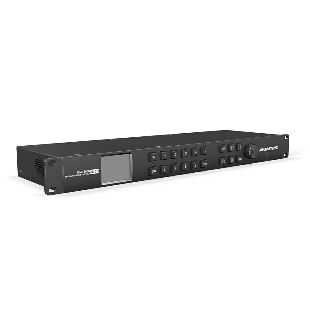 【新品/取寄品/代引不可】AVMATRIX 1U仕合わせマウント相応う16x16 3G-SDIマルチビューワー\u0026マトリックススイッチャー MMV1630