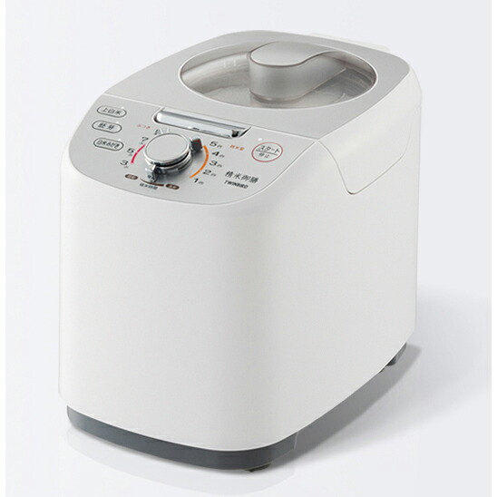 ツインバード コンパクト精米器 精米御膳 MR-E751W ホワイト [1～5合]｜ Ｏutlet Ｐlaza