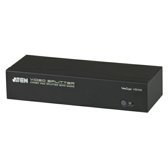 【新品/取寄品/代引不可】4ポート VGA・オーディオ分配器 VS0104/ATEN｜ Ｏutlet Ｐlaza