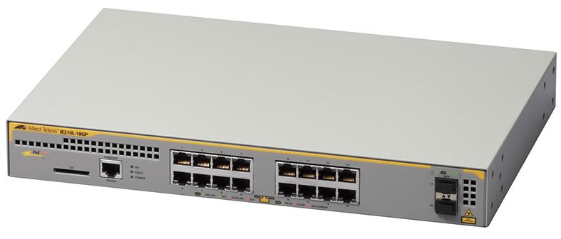 【新品/取寄品/代引不可】AT-IE210L-18GP-Z5 [10/100/1000BASE-Tx16、SFP拡張スロットx2(持参判定基準保護すること5年付)] 3784RZ5