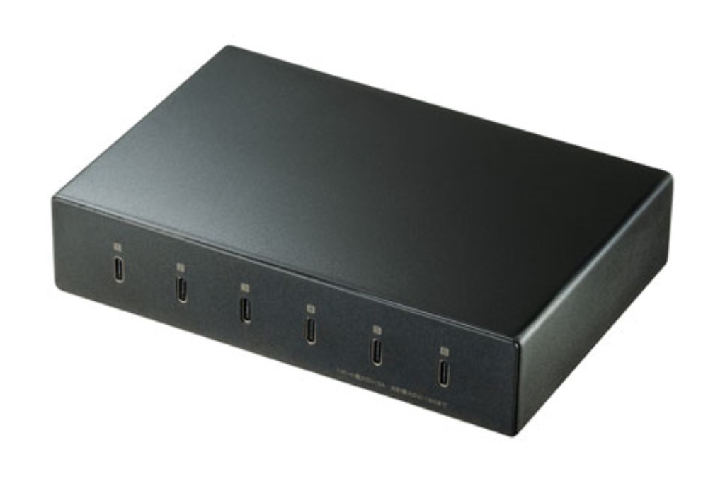 USB Type-C充電器 6ポート 合計18A 高耐久タイプ ACA-IP81 今月限定／特別大特価
