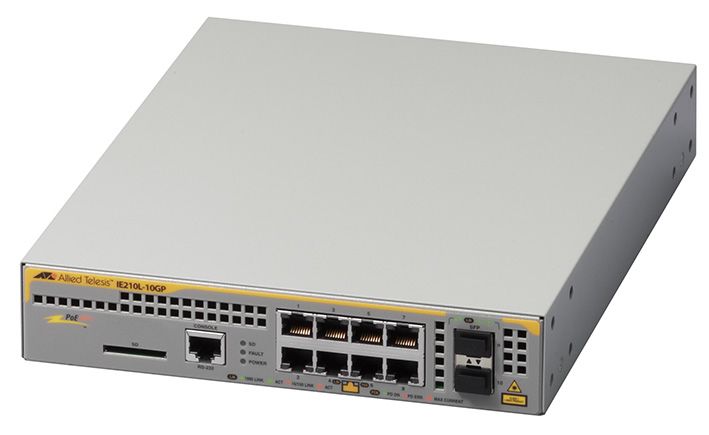 【新品/取寄品/代引不可】AT-IE210L-10GP [10/100/1000BASE-Tx8、SFPスロットx2] 3783R