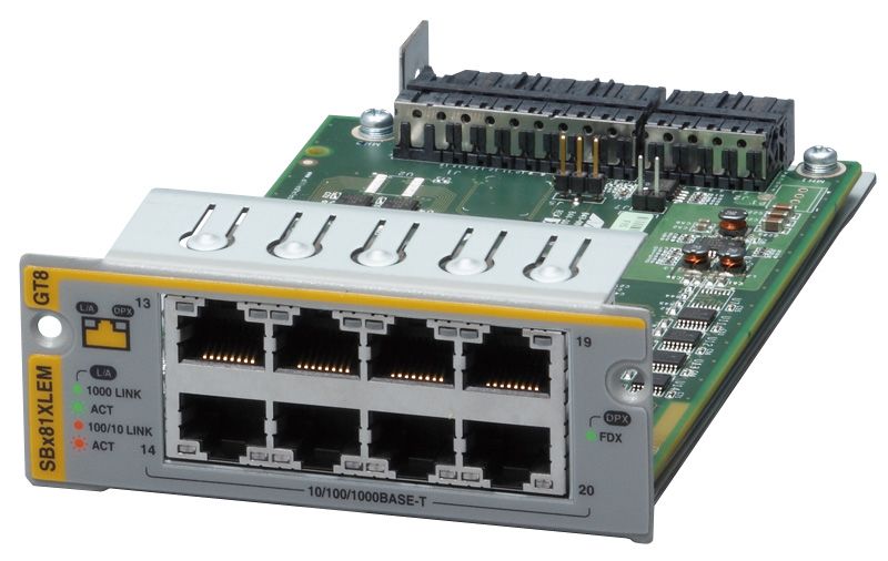 【新品/取寄品/代引不可】AT-SBx81XLEM/GT8 [1000BASE-Tx8] 3518R