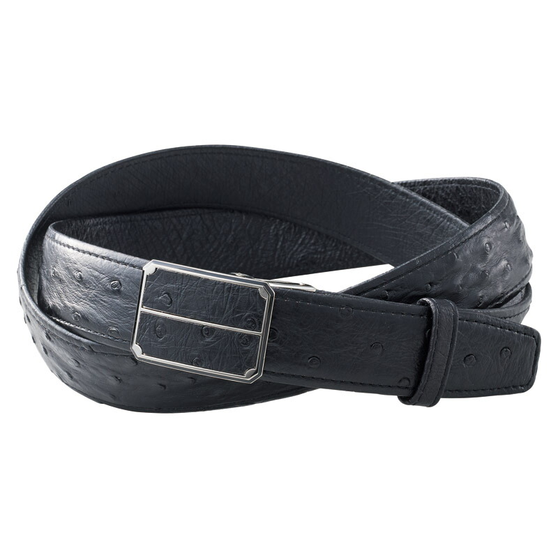 【送料無料】オストリッチメンズベルト（ブラック）　Ｖ−ＮＯＭ１２６４ＢＫ　Ｖ−ＮＯＭ１２６４ＢＫ【ギフト館】 楽天市場】オストリッチメンズベルト（ブラック） V-NOM1264BK人気