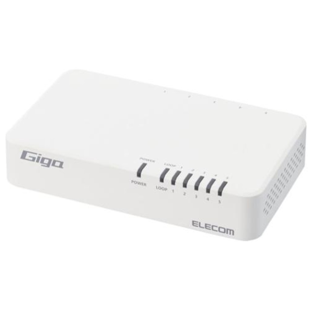 【新品/取寄品】Giga相応うスイッチングHub/5界面/羅針盤付き添い人/可塑性物質筐体/ワット数内蔵真似形/白いこと EHC-G05PN4-JW パソコン・周辺機器-ネットワーク機器-有線LAN