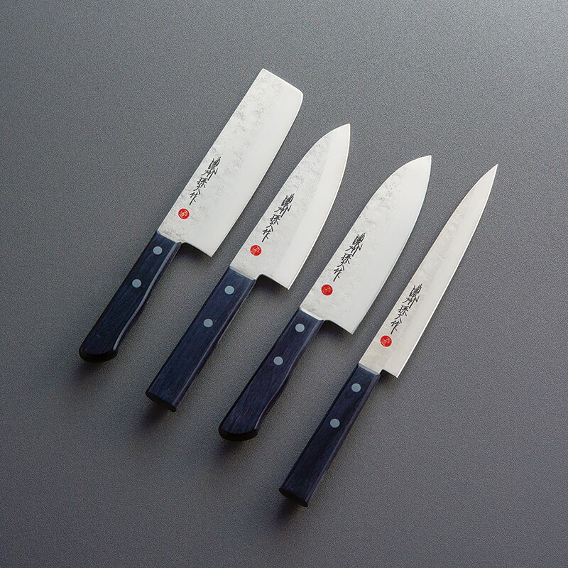 【新品/取寄品】【特選商品2】濃州孫六作 古流梨地包丁4点セット 200K