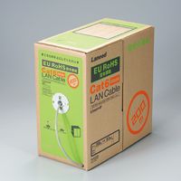【新品/取寄品/代引不可】EU RoHS指令準拠 CAT6対応 LANケーブル 300m/リール巻(ライトグレー) LD-CT6/LG300/RS
