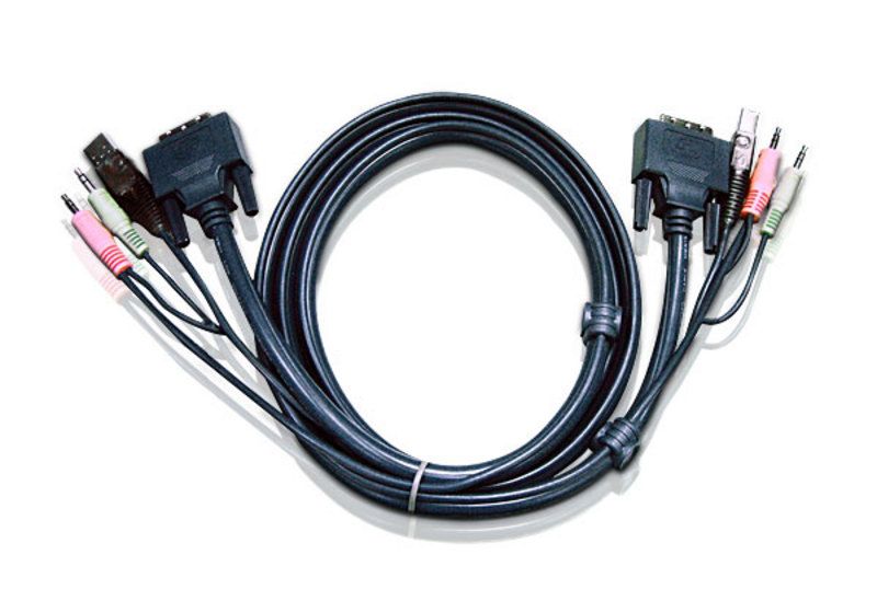 【新品/取寄品/代引不可】デュアルリンクDVI-D/USB/オーディオ/3.0m 2L-7D03UD/ATEN
