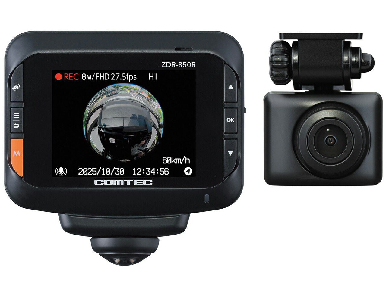 格安★開封品ですが未使用新品★HDR360GW 360°リヤカメラ Amazon | コムテック 車用 ドライブレコーダー 360度全方位+リヤカメラ