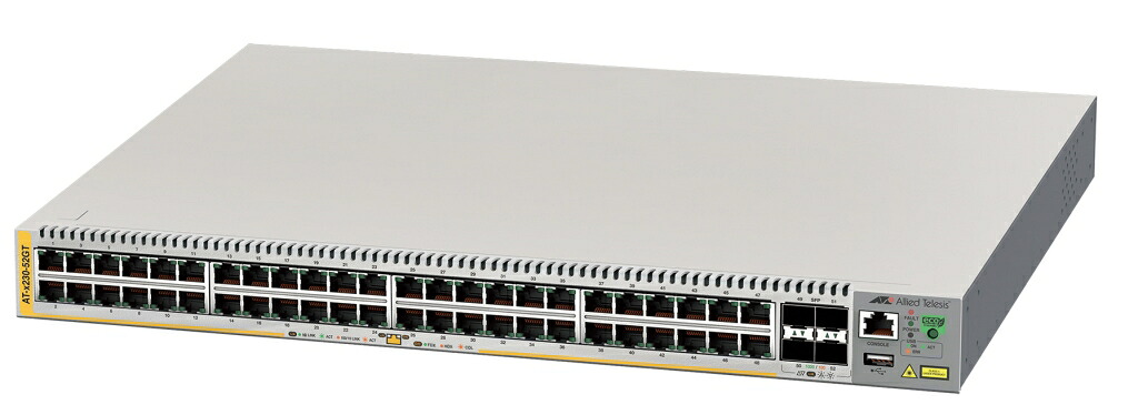 【新品/取寄品/代引不可】AT-x230-52GT-Z7 [10/100/1000BASE-Tx48、SFP拡張スロットx4(持参判定基準保護すること7年付)] 4309RZ7