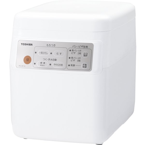 【新品/取寄品】東芝 もちつき機 2合～1升用 もちっ子生地職人 PFC-M116-W グランホワイトTOSHIBA