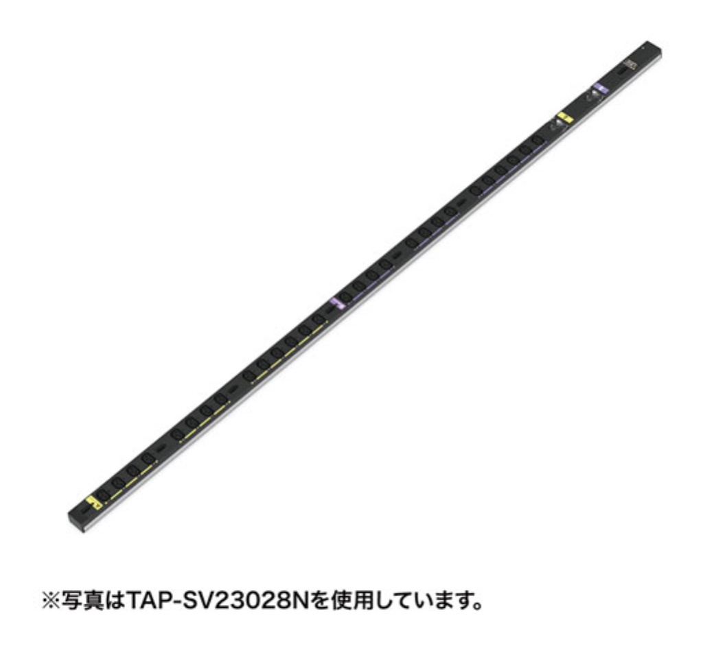 【新品/取寄品/代引不可】19インチサーバーラック用コンセント 200V(30A)3P・8個口 TAP-SV2308N